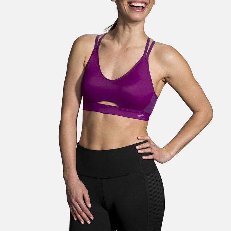 Brooks Women's FastForward Free Running Bra - Purple (EYMT62413)